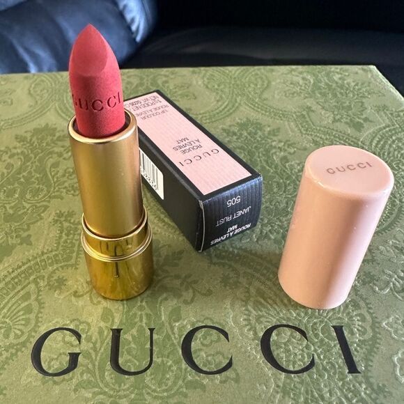 Gucci Rouge à Lèvres Mat Lipstick - Janet Rust 505 Gucci Rouge à Lèvres Lipstick - Picture 12 of 17